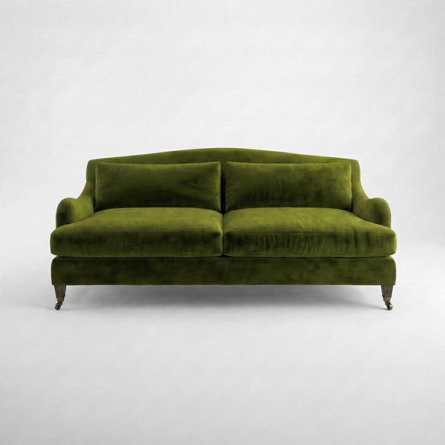 Sophie Conran Felix 3 Seater Sofa in Moss Velvet For Sale In Charlotte - Image 6 of 6