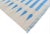 Not Yet Made - Made To Order Handmade Cotton Natural Vegetable Dyed Cream and Sky Blue Striped Rug - 8'x10' For Sale - Image 6 of 11
