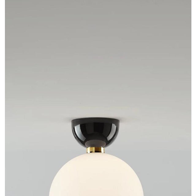 Glass Black Aballs A II Gr Wall Lamp in Ceramic and Glass by Jaime Hayson for Parachilna For Sale - Image 7 of 11