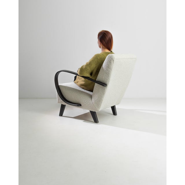 1950s Czech Wooden Armchair by J. Halabala For Sale In Greensboro - Image 6 of 6