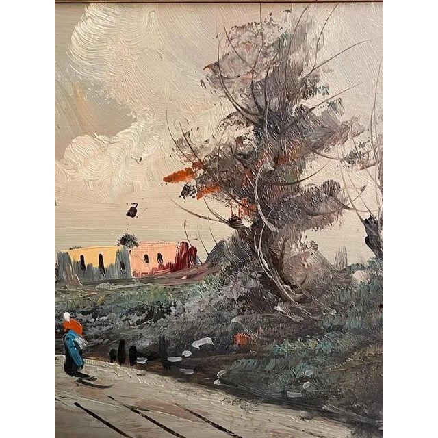 S. Favelli, Rural Landscape, 1900s, Oil on Panel, Framed For Sale - Image 3 of 8