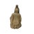 Taupe Vintage Rustic Wood Finish Sitting Bodhisattva Buddha Statue For Sale - Image 8 of 11