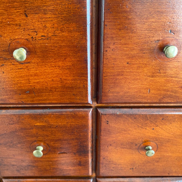 Wood 19th Century Large Spice Cabinet or Apothecary With 14 Drawers For Sale - Image 7 of 12