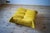 Animal Skin Yellow Dubai Leather Togo Sofa, 1970s, Set of 5 For Sale - Image 7 of 8