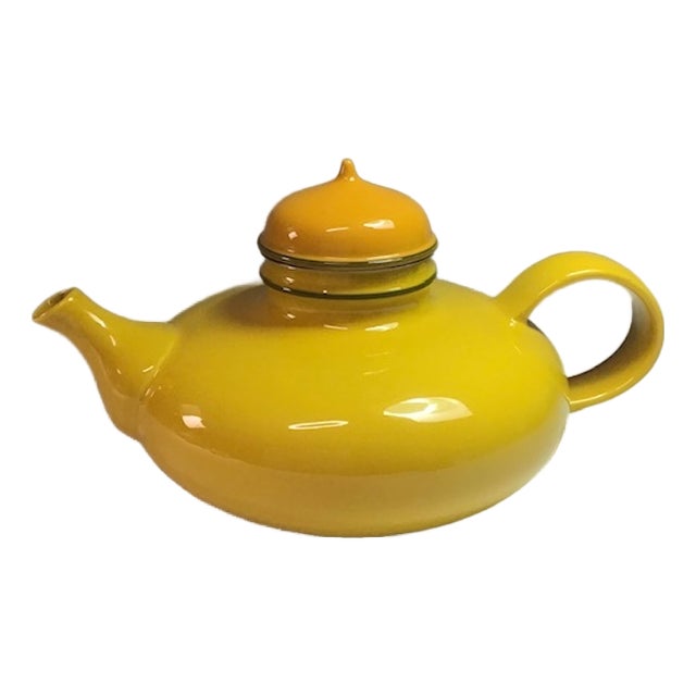 Yellow Ceramic Teapot by Inger Persson for Rörstrand, 1960s For Sale