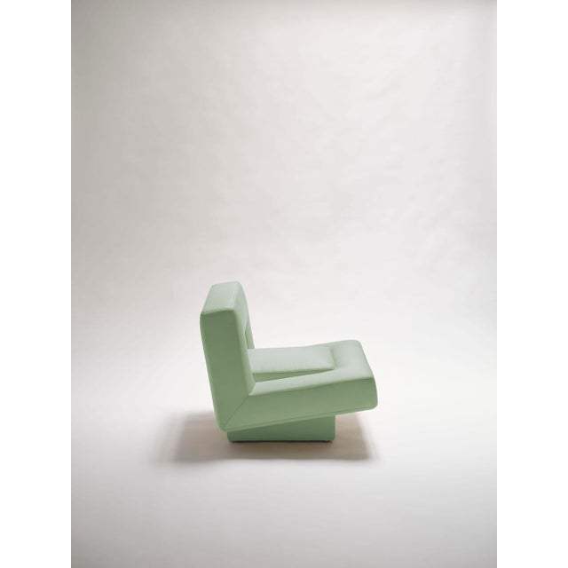 Contemporary Soft Block Armchair by Bernhardt & Vella for No More Private For Sale - Image 3 of 5