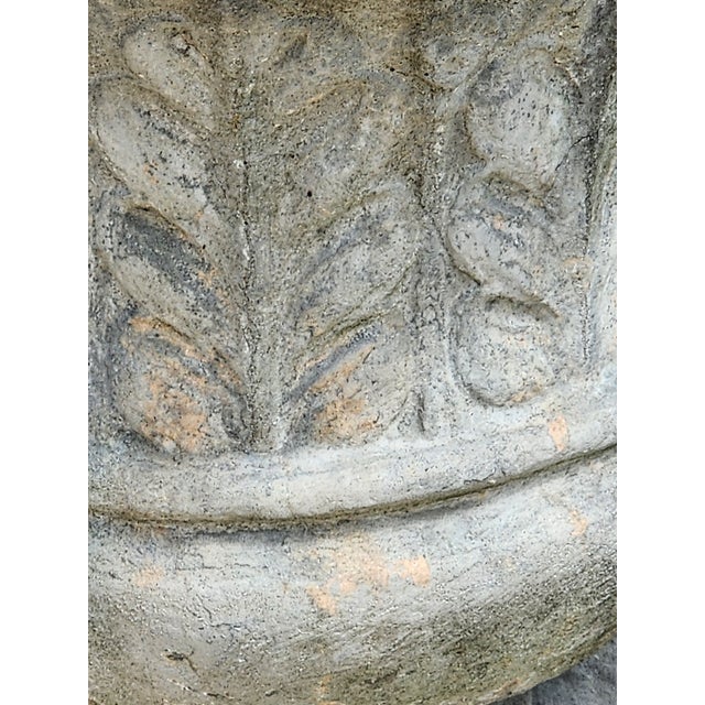 Mid 20th Century Concrete Cement Outdoor Planters - a Pair For Sale - Image 9 of 11