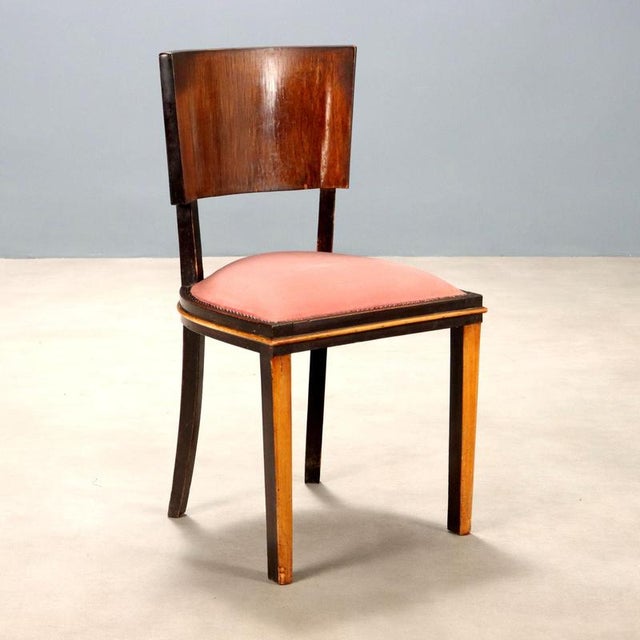 Vintage Chairs in Beech, 1940s, Set of 6 For Sale - Image 3 of 9