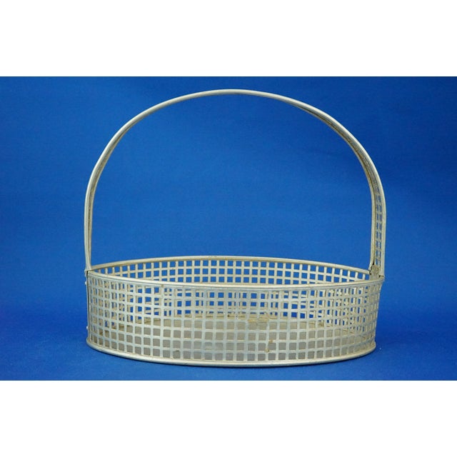 Art Deco Basket in Aluminum with Perforations attributed to Josef Franz Maria Hoffmann for Wiener Werkstätte, Austria, 1920s For Sale - Image 10 of 18