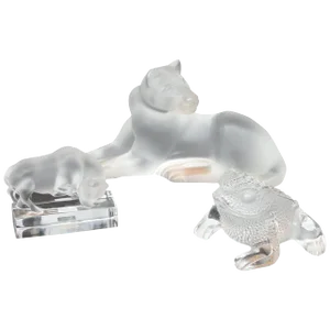 Set of Lalique Animals