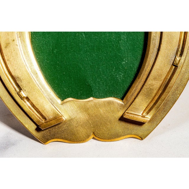 Rare Asprey Luxury Solid Brass Metal Antique Victorian Photo Picture Frame Horseshoe Horse Equestrian Theme Home Decor For Sale In New York - Image 6 of 13