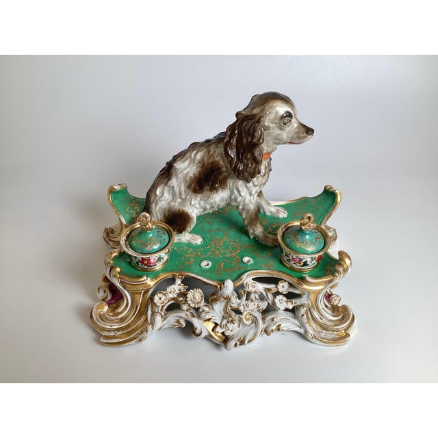An Early 19th Century Paris Porcelain Inkstand Jacob Petit For Sale In Philadelphia - Image 6 of 13