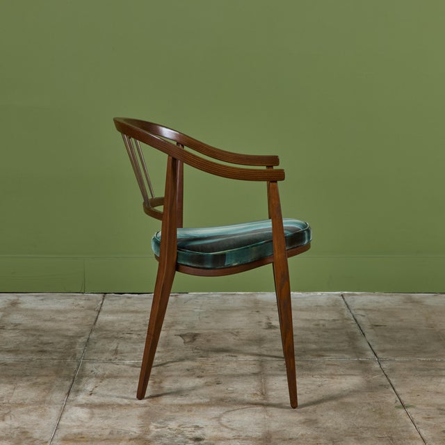 Set of Four Edward Wormley Dining Chairs for Dunbar For Sale - Image 9 of 12