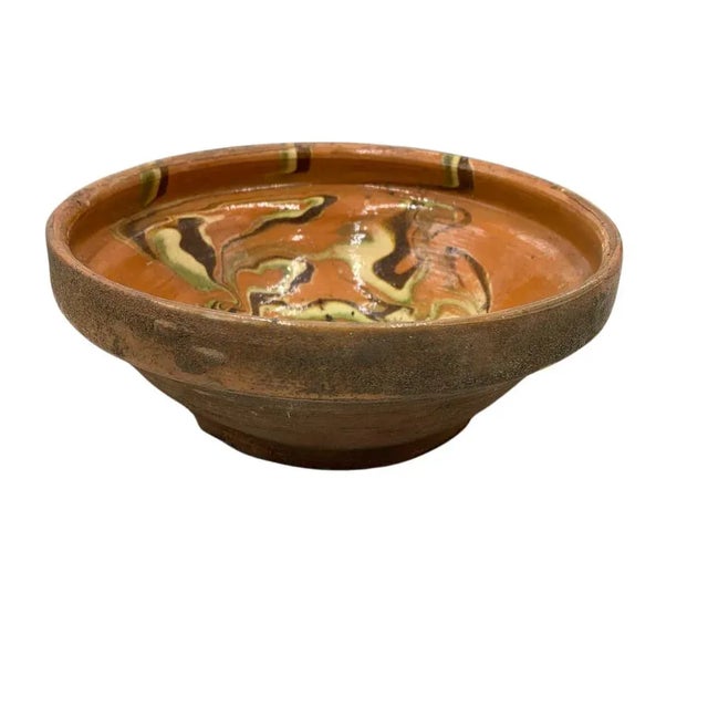 Vintage Hungarian Folk Art Decorative Bowl For Sale In Los Angeles - Image 6 of 6