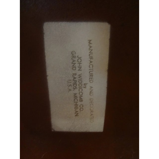 Asian Modern John Widdicomb Square Lacquered Table With Incised Decoration For Sale - Image 12 of 13