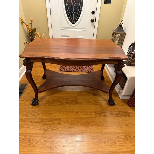 Late 19th Century Mahogany Parlor Table For Sale - Image 4 of 8