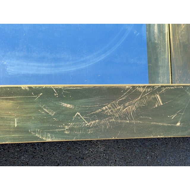 Vintage Curtis Jere Square Brass Mirror For Sale In Phoenix - Image 6 of 9