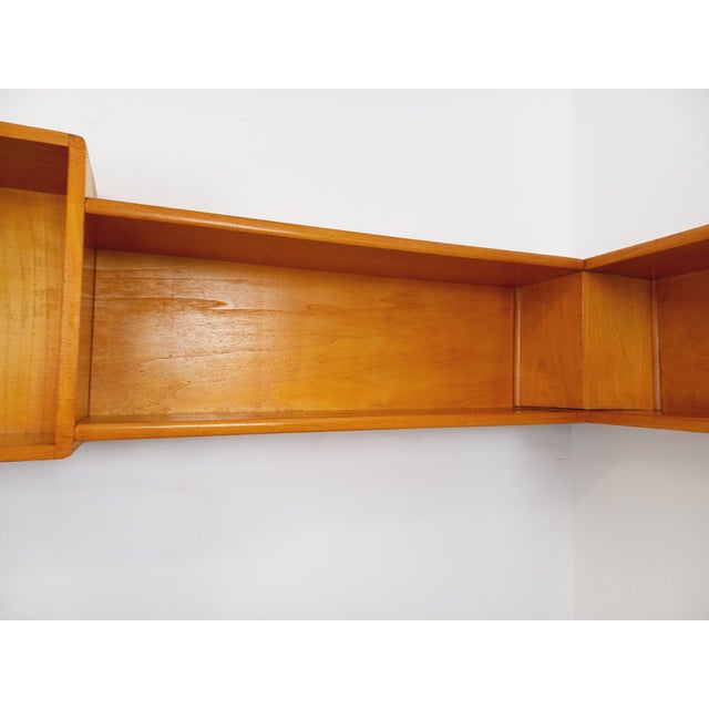 Vintage Wooden Corner Wall Shelf, 1970s For Sale - Image 17 of 18
