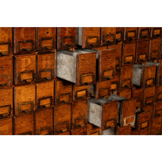Early 20th Century Massive Antique 370-Drawer Industrial Hardware Cabinet For Sale - Image 12 of 13