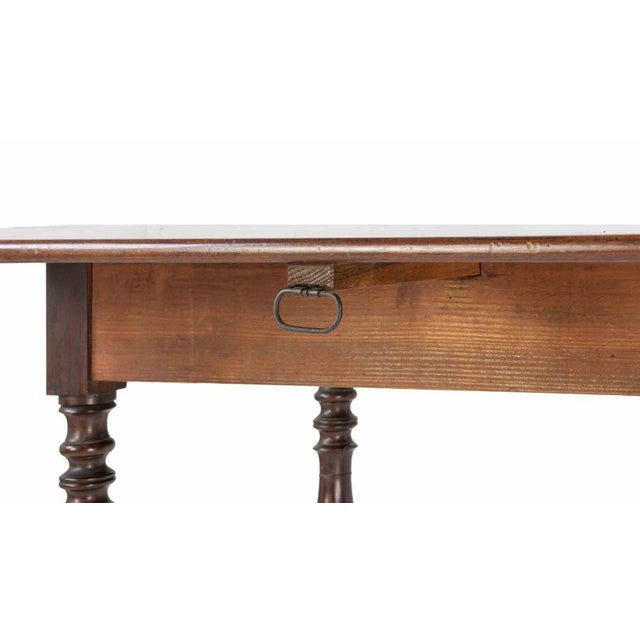 Brown Mid-Century Modern Mahogany Side Table, Italy For Sale - Image 8 of 9