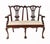 Wonderful mahogany double seat - or settle - in the Chippendale style Classic Chippendale with ball and claw feet Great...