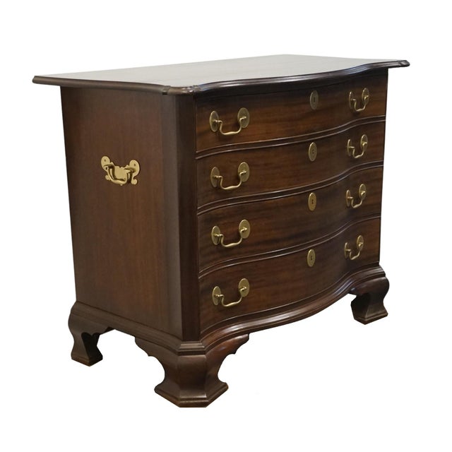 HIGH END Solid Mahogany Traditional Style 43" Serpentine Front Gentleman's Chest 34" High 43" Wide 23.5" Deep We...