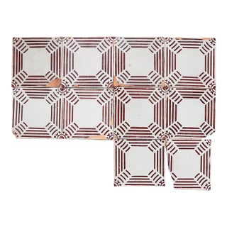 1920s Antique Bauhaus Portuguese Set of Ten Tiles For Sale