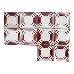 1920s Antique Bauhaus Portuguese Set of Ten Tiles