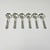 English 1940s Vintage Hollywood Regency English Chippendale Silverplate Dessert Spoons - Set of 6. For Sale - Image 3 of 10