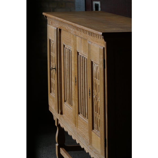 Modern Danish Oak Sideboard by Henning Kjærnulf for Eg Møbler, 1960s For Sale - Image 9 of 18