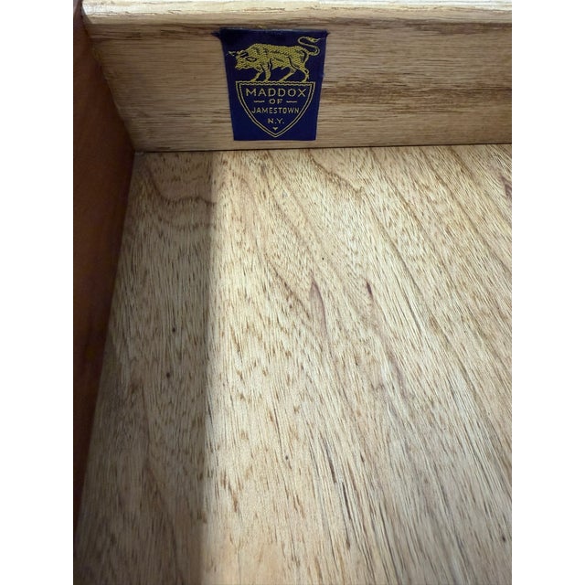 1960s Solid Cherry Pedestal Desk For Sale - Image 9 of 10