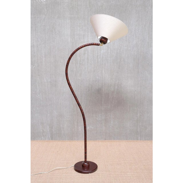 Sculptural Floor Lamp in Beech from Markslöjd, Sweden, 1960s For Sale - Image 4 of 15
