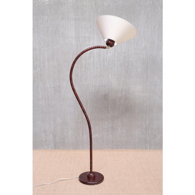 Sculptural Markslöjd Floor Lamp in Beech Wood, Sweden, 1960s For Sale - Image 4 of 15
