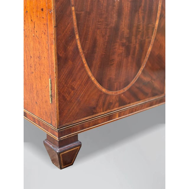 Wood 19th Century Regency Mahogany Secretaire Bookcase, 1800s For Sale - Image 7 of 9