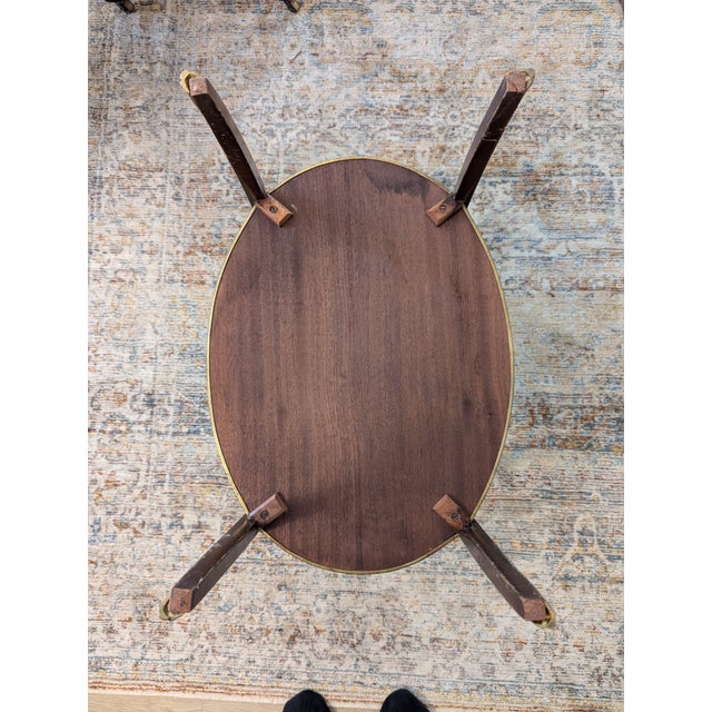 French Louis XV Style Side Table With Parquetry Tiered For Sale - Image 13 of 15