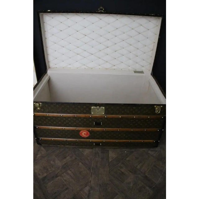 Monogram Canvas Trunk from Louis Vuitton, 1920 For Sale - Image 16 of 18