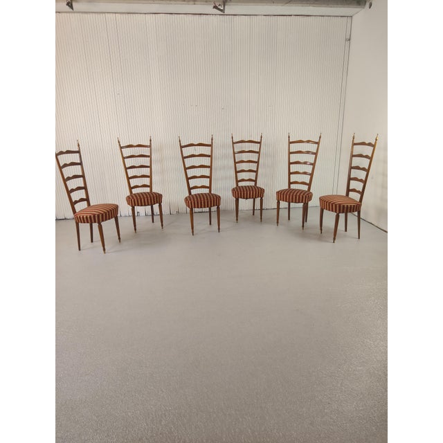 Vintage Chairs from Paolo Buffa, 1950s, Set of 6, in Very Good conditions. Designed 1950 to 1959 This piece is designed in...