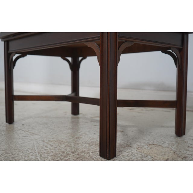 Brown Henkel Harris Virginia Galleries Mahogany Butlers Coffee Table For Sale - Image 8 of 13