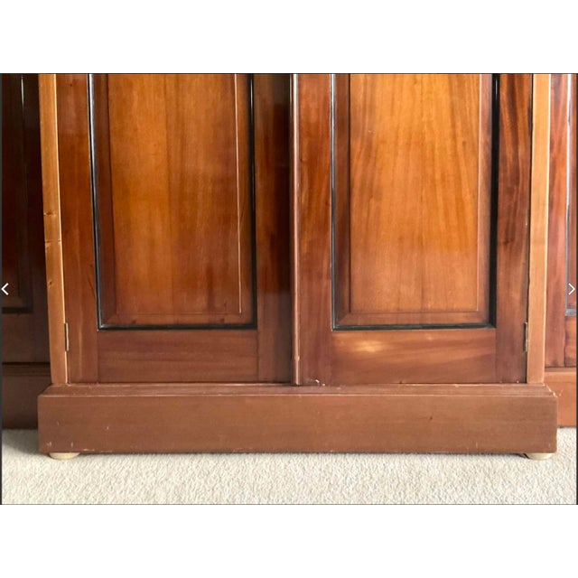 Mid 20th Century Four Door Regency Style Armoire Cabinet For Sale In New York - Image 6 of 12