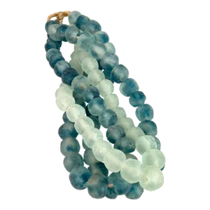 African Large Glass Trading Beads - Set of 3
