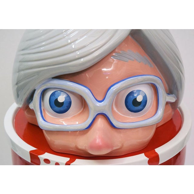 Ceramic Large Andy Warhol Ceramic Figure by Massimo Giacon for Superego, 2000s For Sale - Image 7 of 10