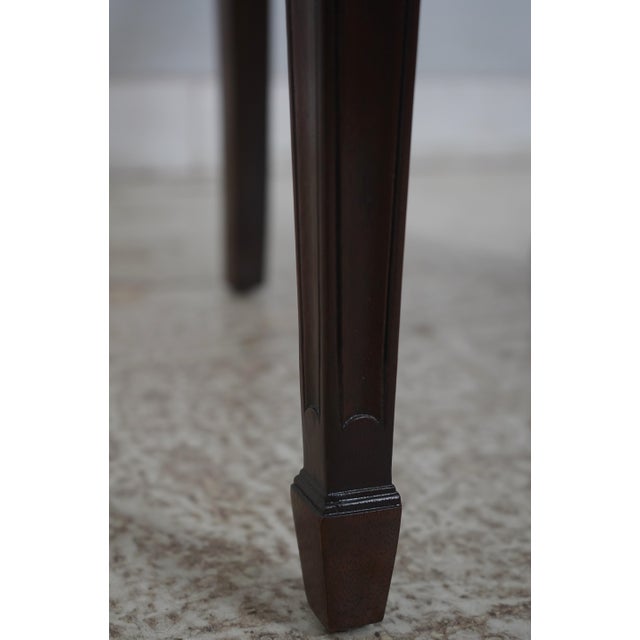 Set of 16 Stickley Carved Shield Back Mahogany Dining Chairs For Sale - Image 16 of 18