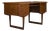 Mid-Century Danish Freestanding Teak Desk with Raised Lip Edge, 1960s For Sale