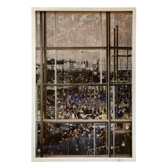 Vintage Wall Art Lithograph "Assembly Room Interior" For Sale