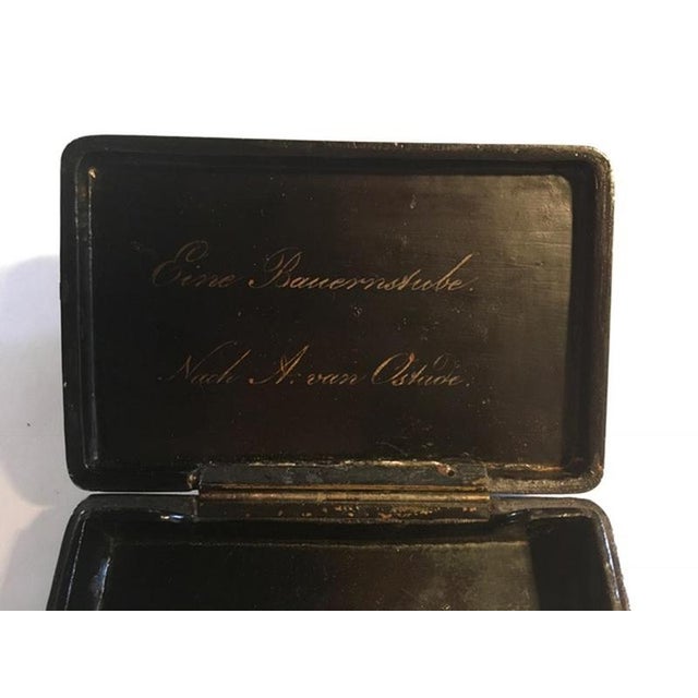 Wood Mid-18th Century Lacquered Wood Boxes with Landscapes and Hunting Scenes, Set of 2 For Sale - Image 7 of 15