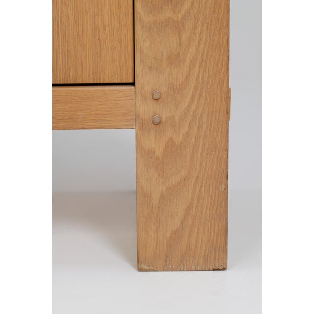Brutalist Graphical Oak Highboard by Frans Defour, 1970s For Sale - Image 17 of 18