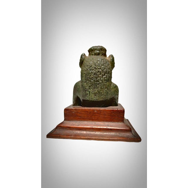 Egyptian Bronze Seckhmet Lion-Headed Goddess Figure For Sale - Image 13 of 18