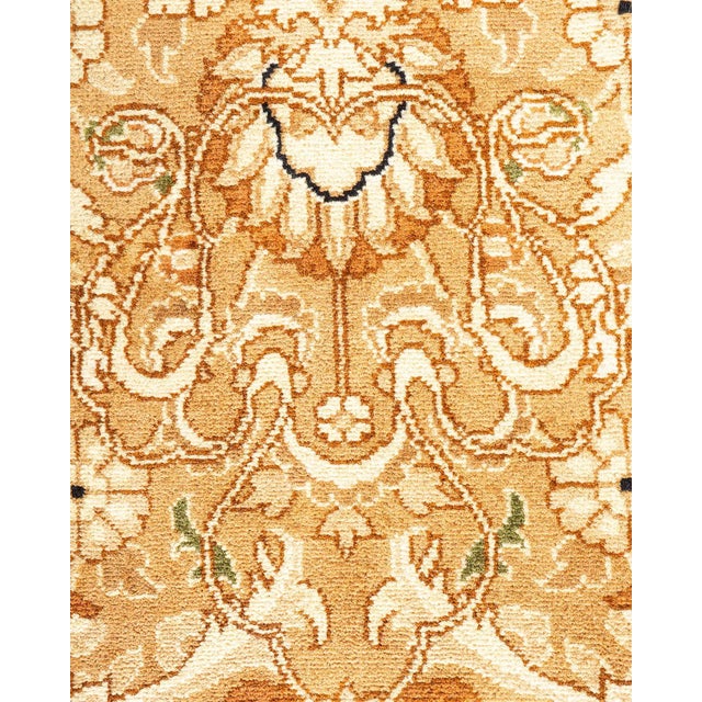 Traditional Mogul, One-of-a-Kind Hand-Knotted Area Rug - Brown, 12' 2" x 15' 3" For Sale - Image 3 of 8
