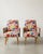 Mid-Century Modern Floral Pattern Lounge Chairs, Set of 2 For Sale - Image 4 of 4