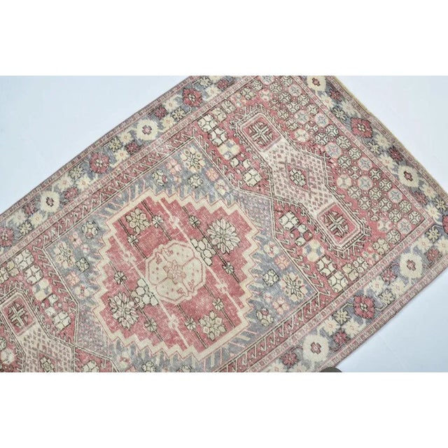 Vintage Red and Gray Oriental Patterned Rug Chairish